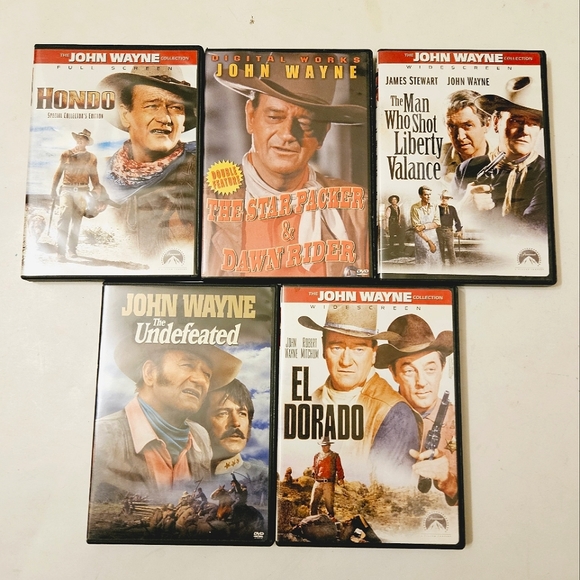 Paramount | Media | Lot Of 5 John Wayne Western Movies Collection Dvd ...